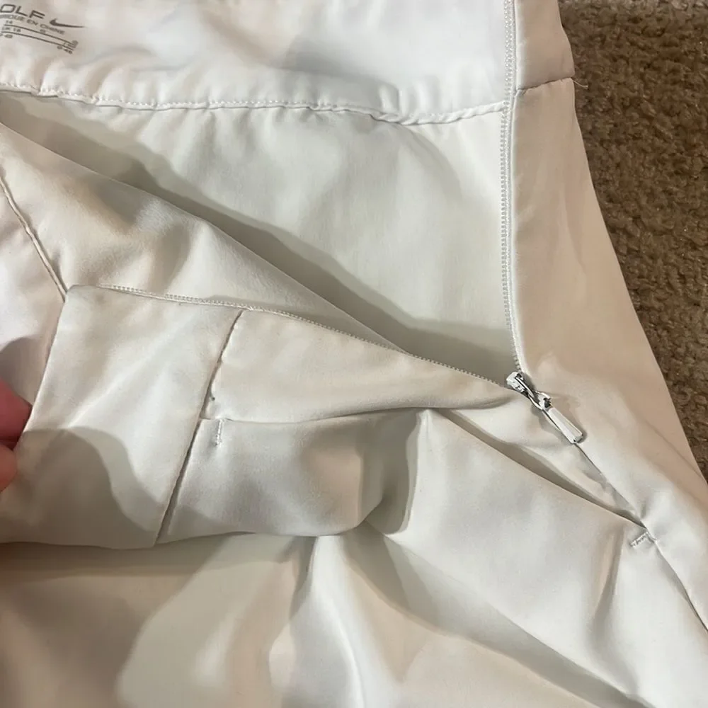 Nike Golf DriFit White Tennis Skirt Skort 14